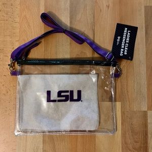 💜💛  New! LSU Clear Stadium Crossbody Bag